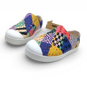 Native Jefferson Toddler Kids EVA Slip-On Water Shoes Soy Beige Multi Mosaic C8